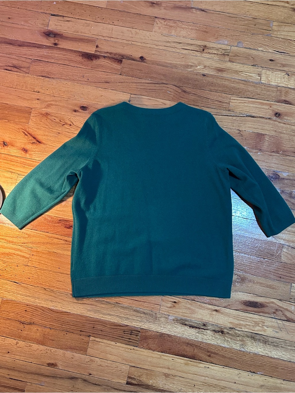 Green Cashmere Crewneck Sweater